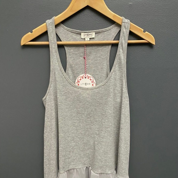 Grey Ruffle Tank Top - Picture 4 of 8